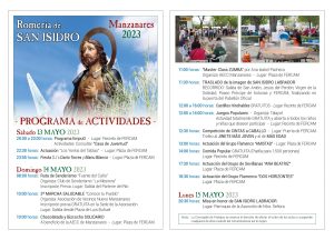 La tradicional romería en honor a San Isidro patrón de los agricultores será este fin de semana en el Fercam de Manzanares