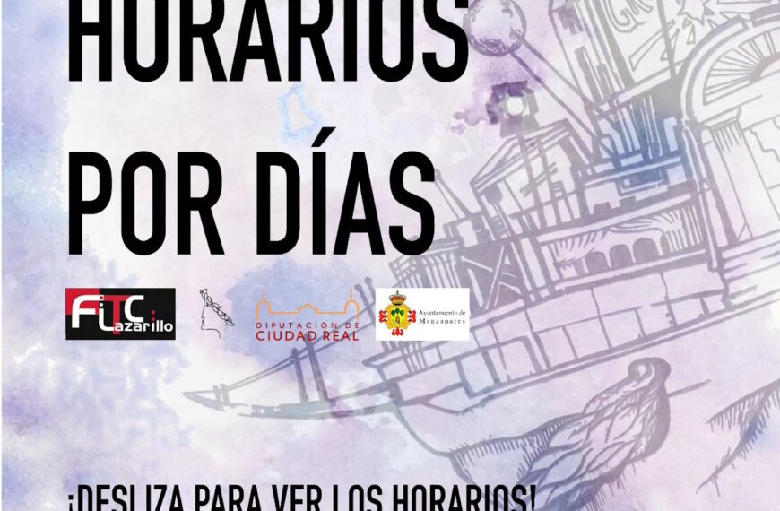 Programación del Festival Internacional de Teatro Contemporáneo Lazarillo Manzanares que inicia este domingo 20 de agosto