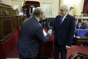 Julián Nieva,  alcalde de Manzanares, tomó posesión como senador de la XV Legislatura