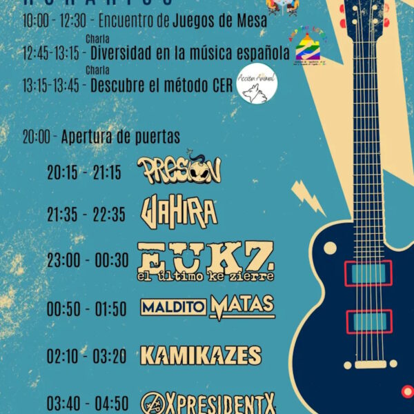 Presentado el cartel  del Festival Muxismo Rock 2023 que este 30 de septiembre se celebrará en el CERE de Miguelturra