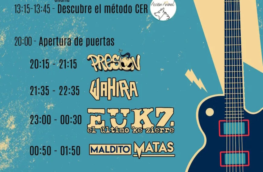 Presentado el cartel del Festival Muxismo Rock 2023 que este 30 de septiembre se celebrará en el CERE de Miguelturra