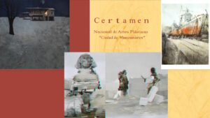 Ganadores del  46ª Certamen Nacional de Artes Plásticas ‘Ciudad de Manzanares’ Adrián Marmolejo, Sergio Rocafor y Bernabé Fernández