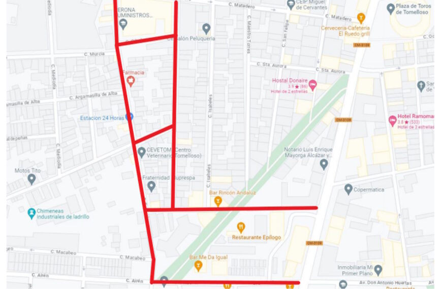 Corte de suministro de agua mañana 5 de septiembre en Tomelloso de 09:00 a 19:00 h