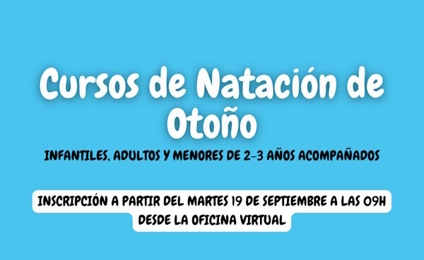 Hoy inicia la inscripción a los cursos de natación de otoño en Ciudad Real para  infantiles, adultos, menores de 2 a 3 años acompañados