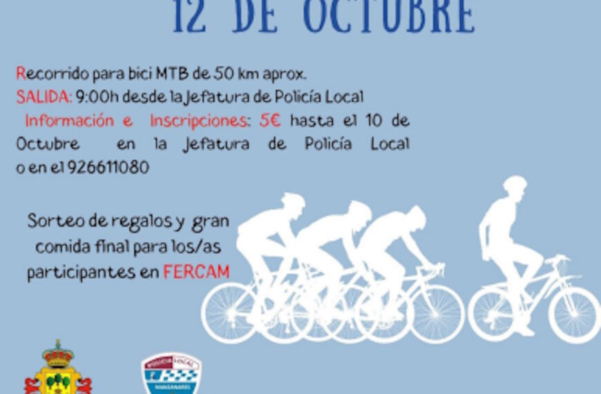 X Ruta cicloturista «Ángeles custodios» el 12 de octubre en Manzanares inscripciones hasta el 10 de octubre