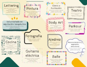 13 talleres para chicos de Manzanares desde los 9 años y las inscripciones comienzan el 18 de septiembre