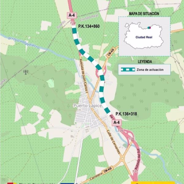 Destinan 4,7 millones de euros para obras de reducción de ruido en la A-4 a su paso por Ciudad Real