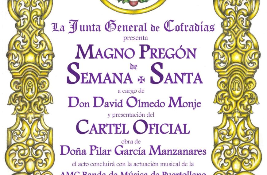 David Olmedo Será el Pregonero de la Semana Santa de Puertollano Este Sábado