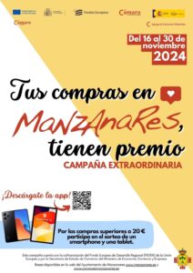 Participa en la nueva campaña de promoción de comercio local en Manzanares y podrías ganar un celular o una tablet