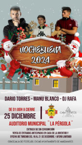 Carpa del Auditorio Municipal ‘La Pérgola’ Albergará Espectaculares Eventos Nocturnos en Nochebuena y Nochevieja