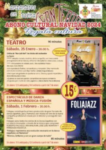 Esta Navidad, Sorprende con Abonos Culturales: El Ayuntamiento de Manzanares Ofrece Espectáculos a Precios Reducidos
