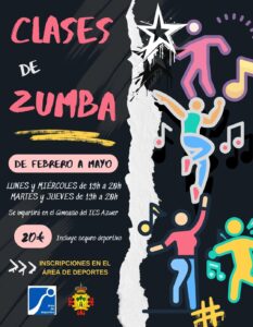 Curso de Zumba desde Febrero hasta Mayo por sólo 20 euros: Nueva oferta de la Concejalía de Deportes de Manzanares