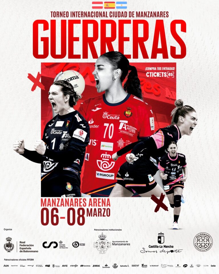 Anunciado el Cartel del Torneo Internacional de Balonmano ‘Ciudad de Manzanares’: Las #Guerreras Listas para Enfrentarse a Austria y Argentina