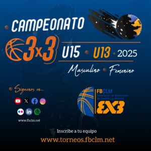 Inicio del Campeonato Regional 3×3 para Categorías U13 y U15 en FBCLM