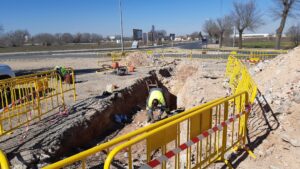 Recuperación gradual del suministro de agua tras reparación de avería por Acciona