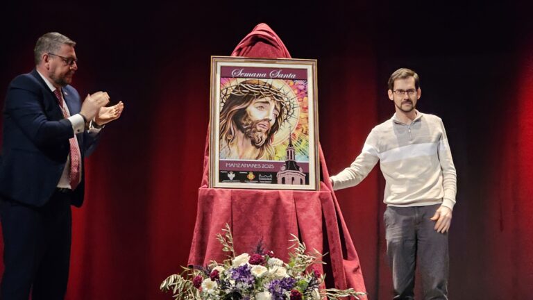 Ilustración Digital del Cristo de la Veracruz de José Crespo, Imagen Oficial de la Semana Santa 2025 en Manzanares