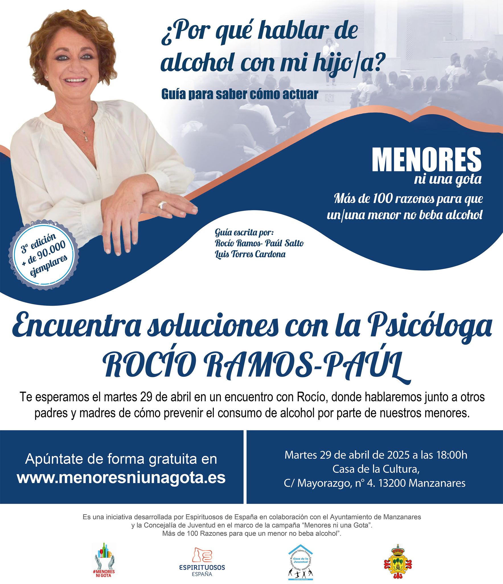 Área de Juventud de Manzanares presenta nuevas iniciativas: Charla con psicóloga Rocío Ramos-Paúl y curso de monitor de tiempo libre