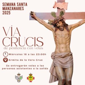 Invitación a Participar en el Vía Crucis de Penitencia con Velas Organizado por la Asociación de Cofradías de Semana Santa de Manzanares