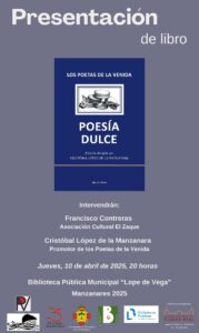 Nueva Presentación del libro ‘Poesía Dulce’ de Los Poetas de la Vendimia hoy a las 20 horas en la BPM ‘Lope de Vega’