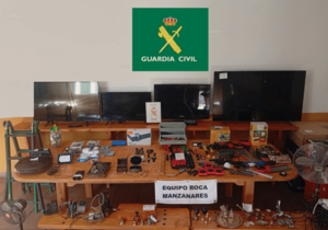 La Guardia Civil detiene a cuatro personas por la comisión de delitos contra el patrimonio