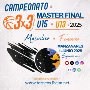Fase Final 3×3 FBCLM U13 y U15 en Manzanares: Calendario, Horarios y Normativa de Competición para el Domingo