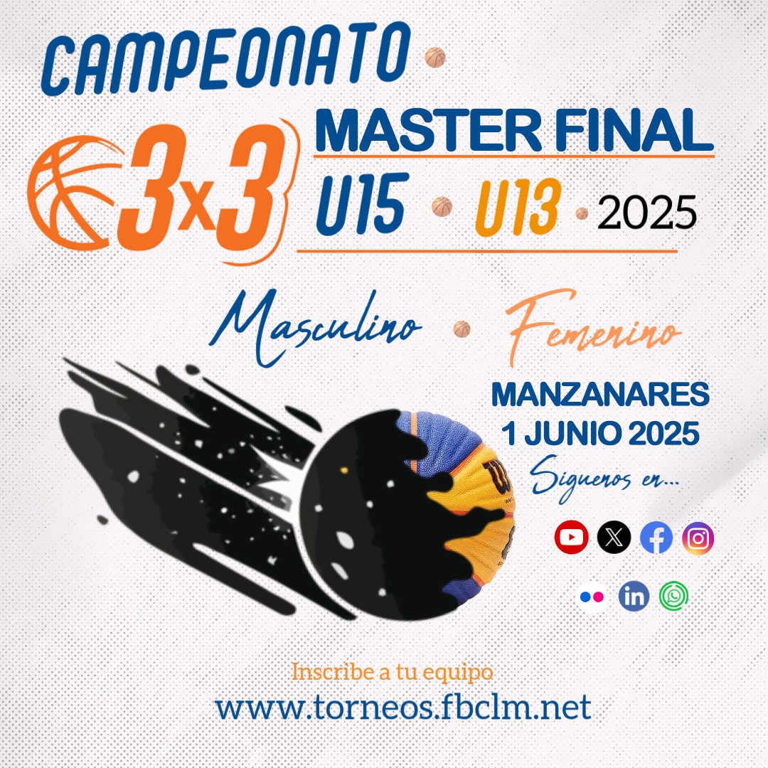 Fase Final 3×3 FBCLM U13 y U15 en Manzanares: Calendario, Horarios y Normativa de Competición para el Domingo