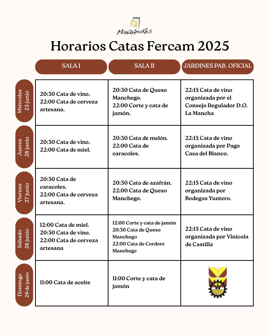 «Comienza este miércoles la inscripción para las catas de Fercam 2025 con límite de cuatro por persona».