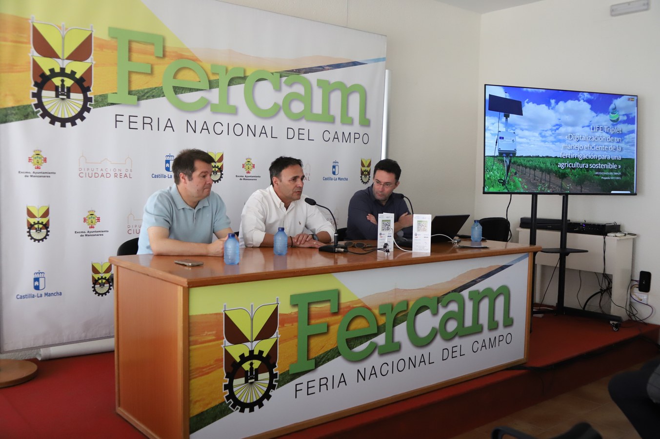 Proyecto ‘Life Triplet’ para la Eficiencia Hídrica en Riego presentado en Fercam, en una Conferencia Organizada por la CUAS Mancha Occidental