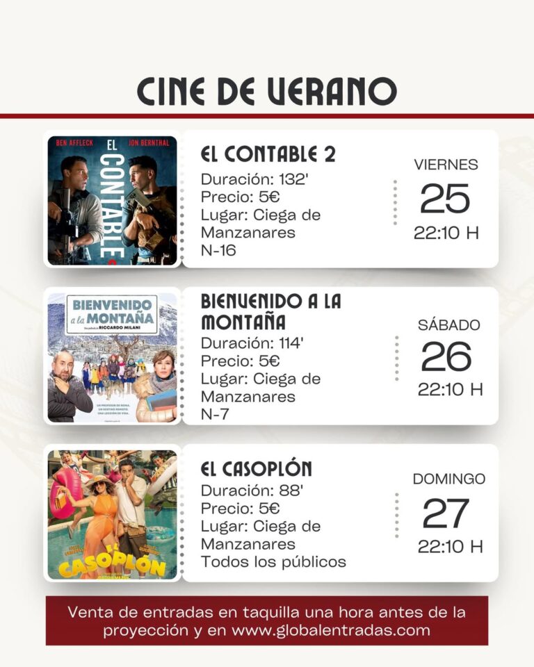 Fin de Semana Cinéfilo: Triple Sesión de Películas en el Corral del CC ‘Ciega de Manzanares’