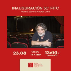 Andrés Lima será homenajeado en la Apertura del 51º Festival Internacional de Teatro Contemporáneo Lazarillo Manzanares