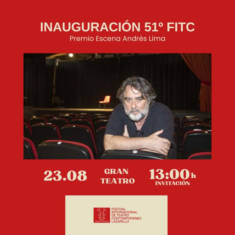 Andrés Lima será homenajeado en la Apertura del 51º Festival Internacional de Teatro Contemporáneo Lazarillo Manzanares