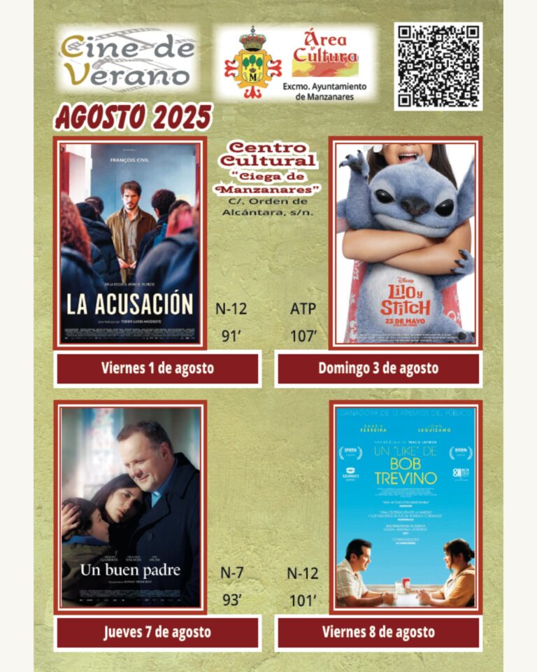 Programación y Detalles del Cine de Verano para Agosto: Entradas, Horarios y Más