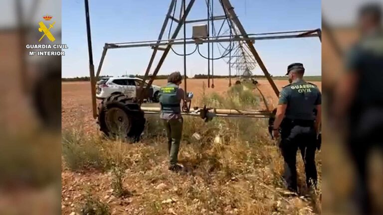 La Guardia Civil detiene al grupo criminal dedicado al robo de componentes de los pivots de riego