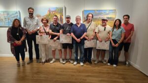 Pablo Rubén López y Antonio Doctor se coronan ganadores del IX Certamen de Pintura Rápida ‘Manzanares y su entorno’ durante las Fiestas Patronales