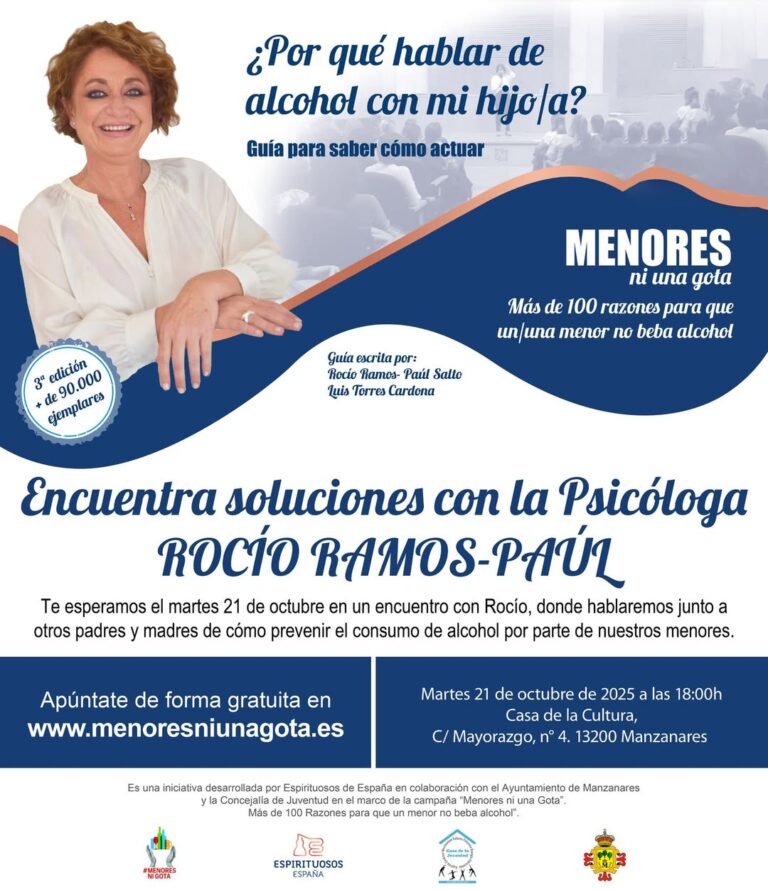Rocío Ramos-Paúl, ‘Supernanny’, Dará Charla Sobre Prevención de Consumo de Alcohol en Menores el Próximo Martes