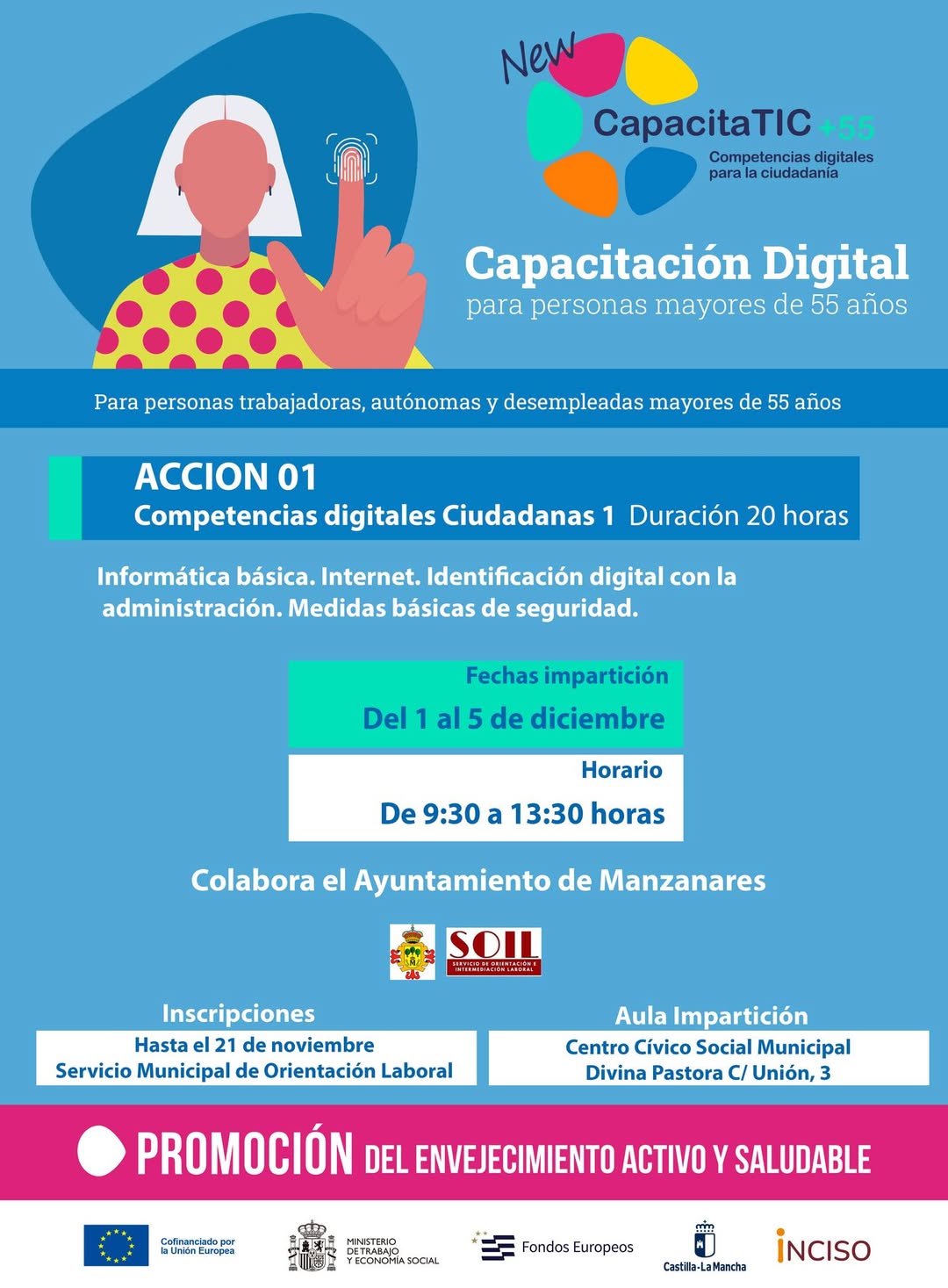 Iniciamos la Inscripción para el Nuevo Programa de Capacitación Digital Dirigido a Personas Mayores, en Colaboración con Nuestro Servicio