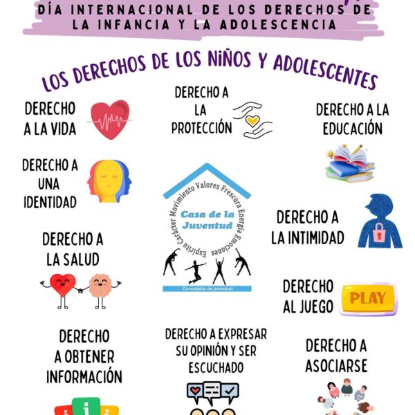 La Concejalía de Juventud se suma a la celebración global del Día Internacional de los Derechos de la Infancia y la Adolescencia el 20 de Noviembre