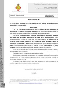Alcaldía Emite Regulaciones de Estacionamiento y Circulación para Carrera Navideña del Próximo Domingo