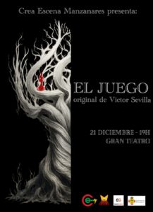 El Gran Teatro Presenta ‘El Juego’ de Víctor Sevilla este Domingo como Parte de su #AgendaCultural, una Nueva Obra de Crea Escena Manzanares