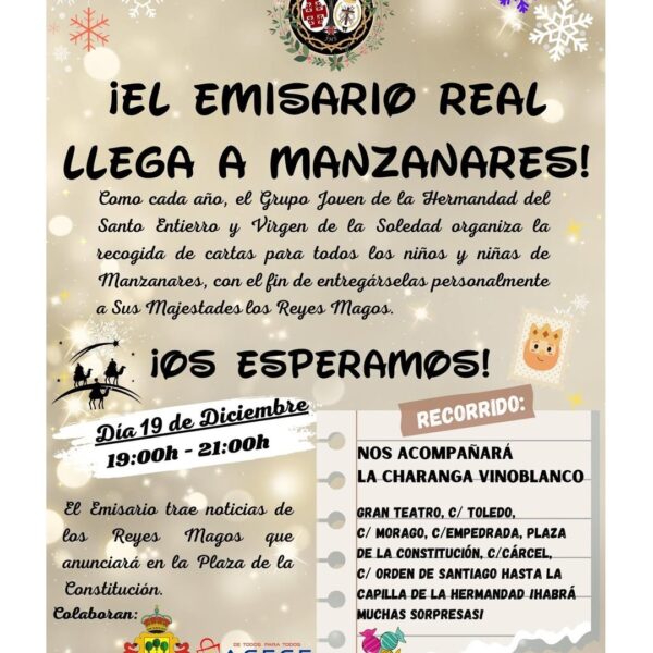 Manzanares se Ilumina con Festividades Navideñas: Tren Eléctrico Infantil, Visita Real y Encuentro Juvenil