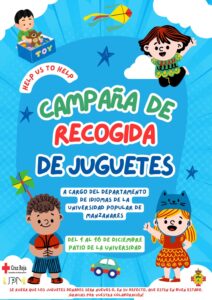 Participa en la Nueva Edición de la Campaña de Recogida de Juguetes “Help us to Help” del 1 al 16 de Diciembre