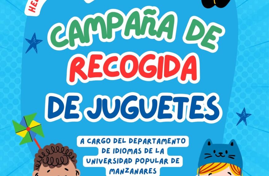 Participa en la Nueva Edición de la Campaña de Recogida de Juguetes “Help us to Help” del 1 al 16 de Diciembre