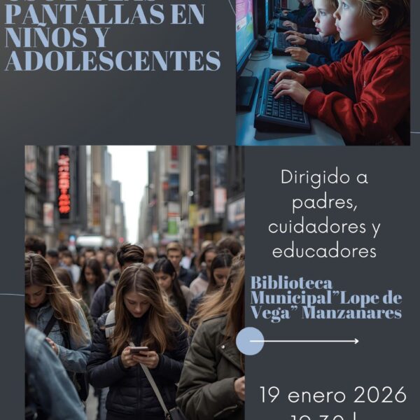 La Gerencia de Atención Integrada de Manzanares organiza una charla sobre el impacto de pantallas en la salud física y mental de los menores