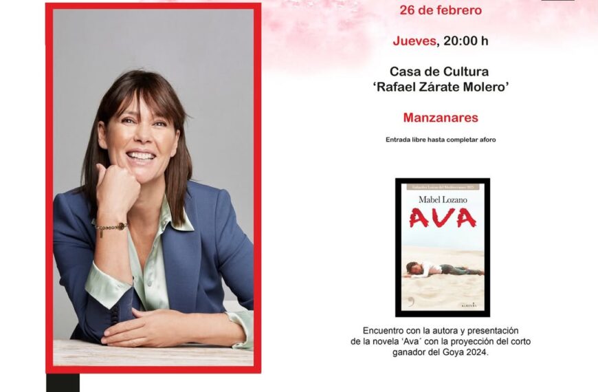 Mabel Lozano Presentará su Primera Novela de Ficción ‘Ava’ en la Escuela de Ciudadanía el Jueves 26 de Febrero a las 20:00 horas