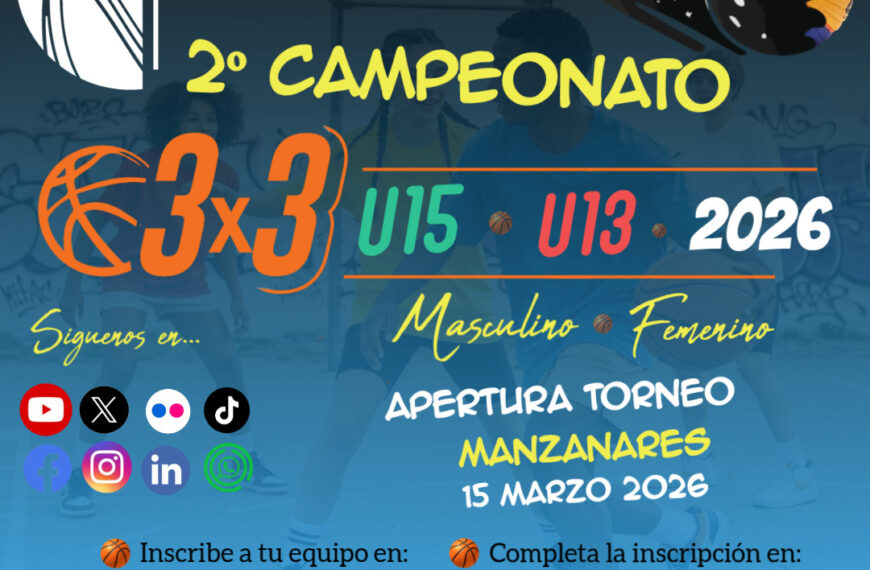 ¡Comienza la Acción! Manzanares Acoge la Inauguración del Campeonato Regional 3×3 U13 y U15 el 15 de Marzo – ¡Inscríbete Ya!