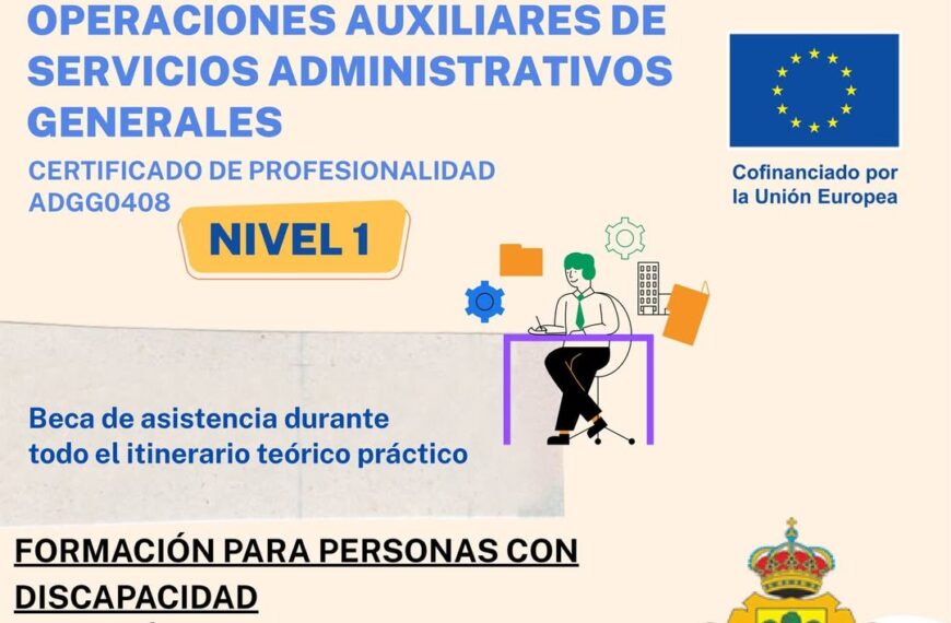 ¡¡Apúntate ya!!! Últimas plazas disponibles para el programa de formación para el empleo #PROYECTA en Manzanares, Ciudad Real