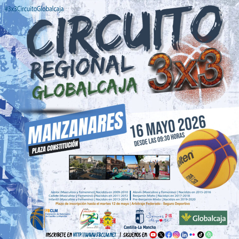 Manzanares da el Pistoletazo de Salida al Circuito 3×3 Globalcaja 2026: ¡Inscríbete Ya!