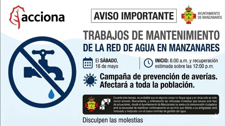 Anuncio Importante: Mantenimiento Preventivo Programado en la Red de Agua