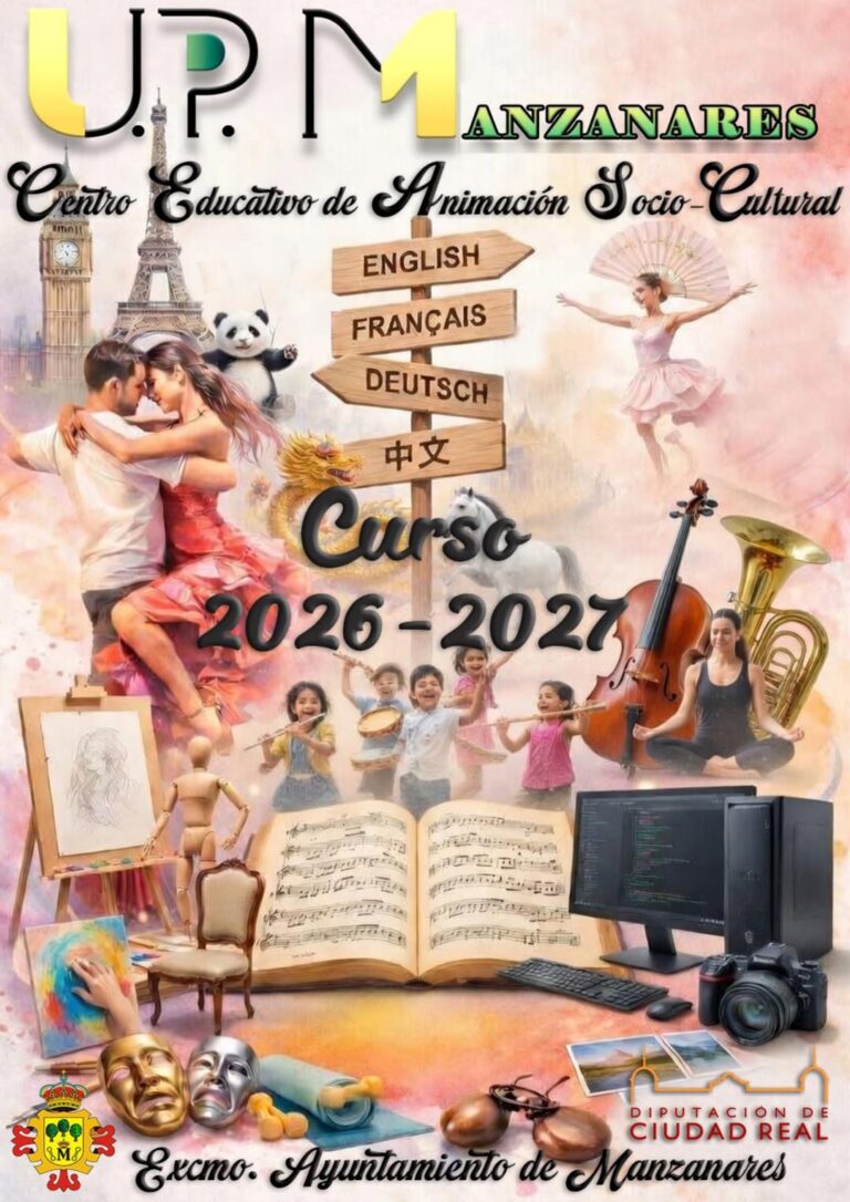 Curso 2026/27: La Universidad Popular de Manzanares y la Escuela de Música ‘Guillermo Calero’ Revelan su Oferta Formativa Manteniendo Precios Congelados