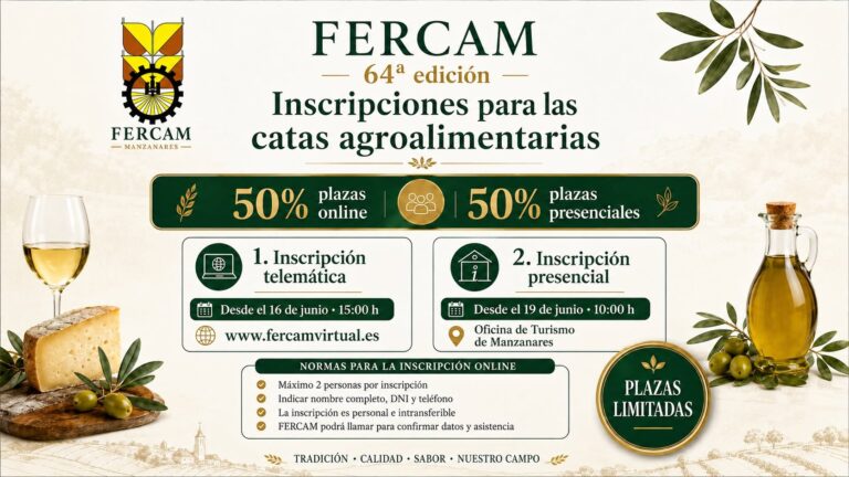 #Fercam2026 implementa un novedoso sistema de inscripción dual para catas agroalimentarias: Asegura el 50% de las plazas para visitantes
